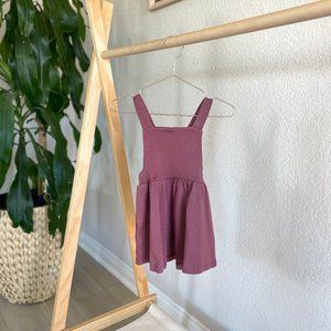 Colored Organics Jumper Dress, Burgundy, Size 3-6 M